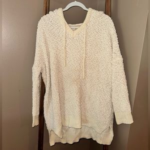 cream popcorn hoodie